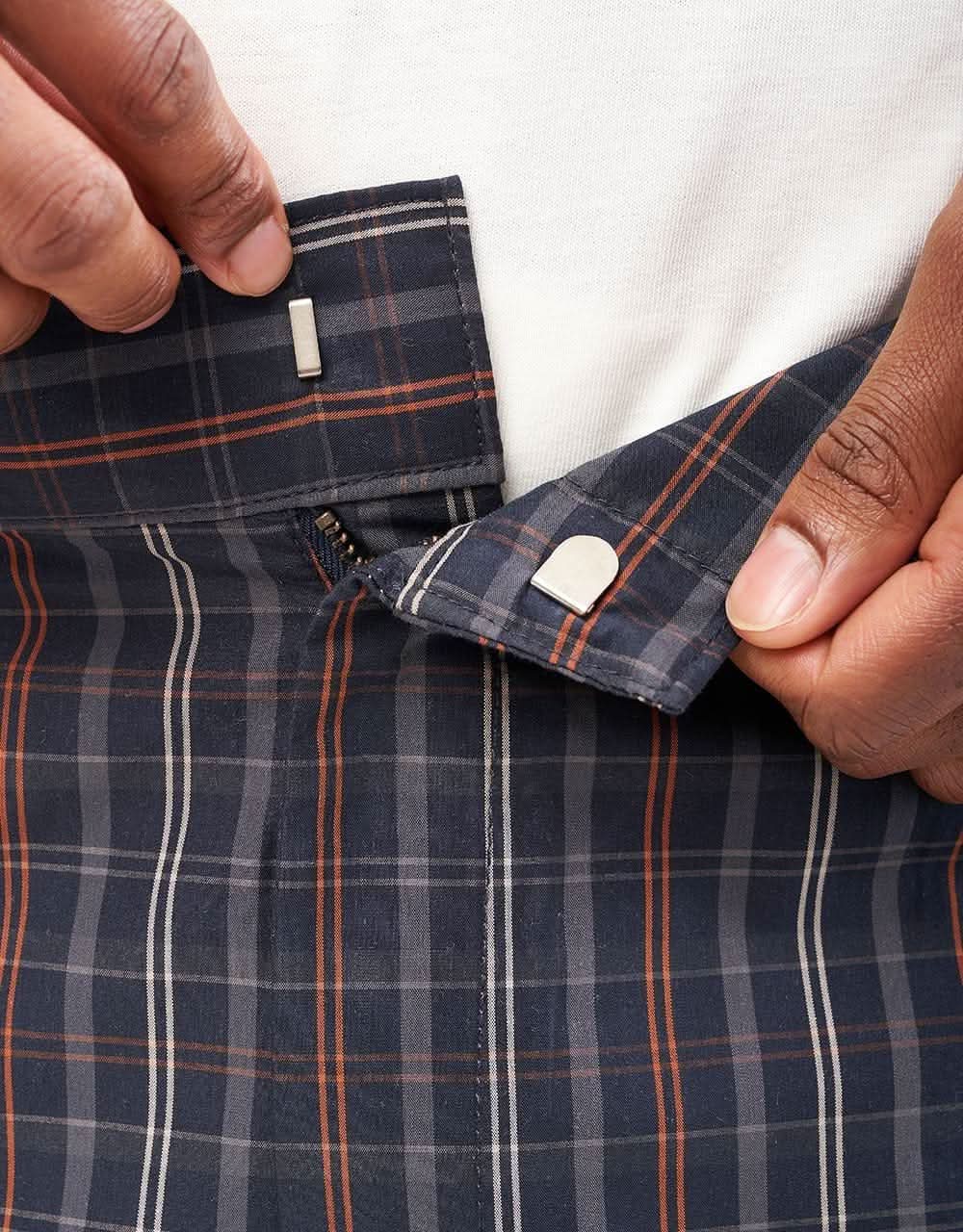 Dickies Surry Shorts - Outdoor Check Navy - Image 6