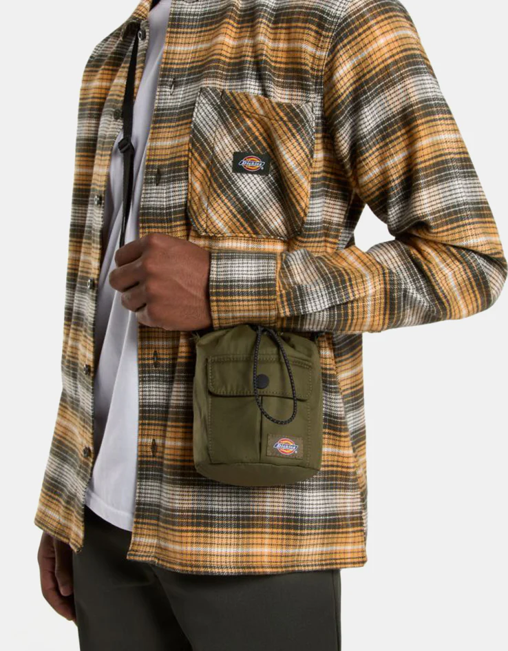 Dickies Unionville Pouch Cross Body Bag - Military Green - Image 5