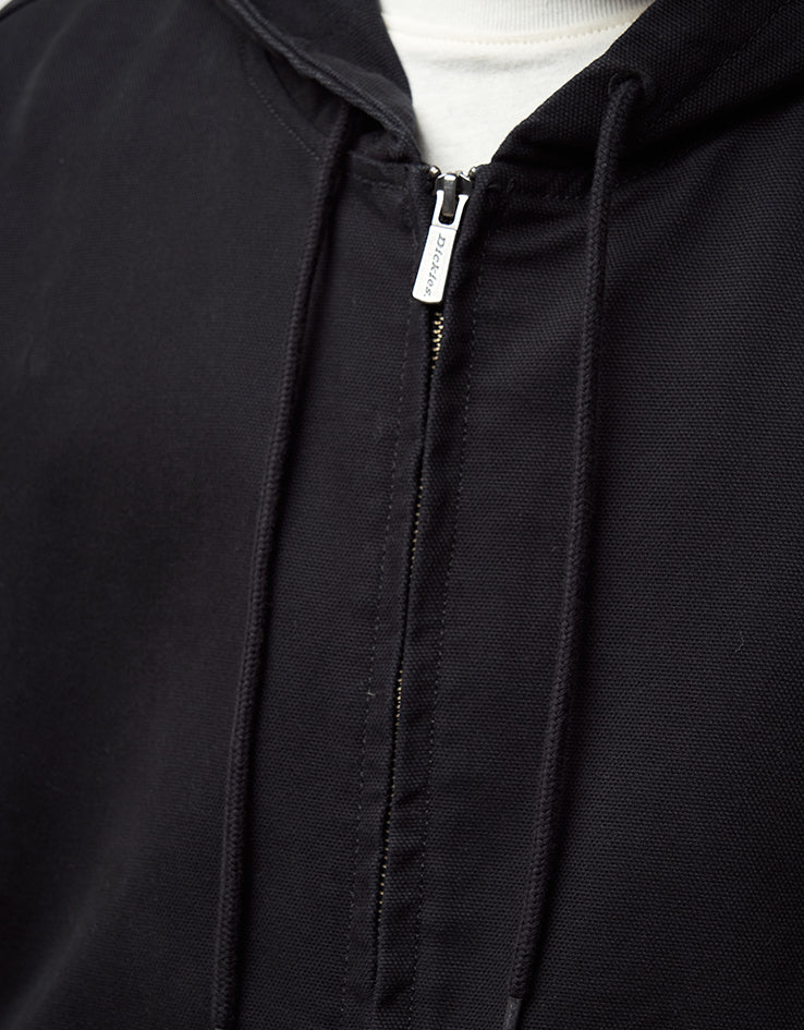 Dickies Unlined Canvas Hooded Bomber - Black - Image 5