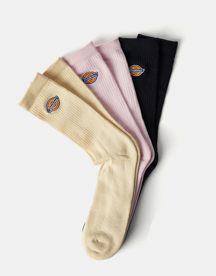 Dickies Valley Grove 3-Pack Socks - Wood Ash - Image 2