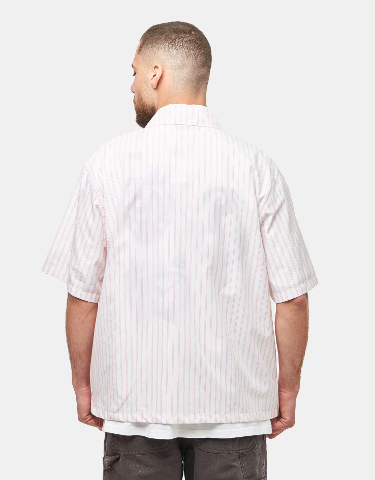 Dickies Venedocia Stripe S/S Shirt - White - Image 3