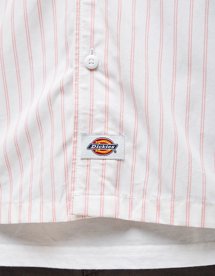 Dickies Venedocia Stripe S/S Shirt - White - Image 4