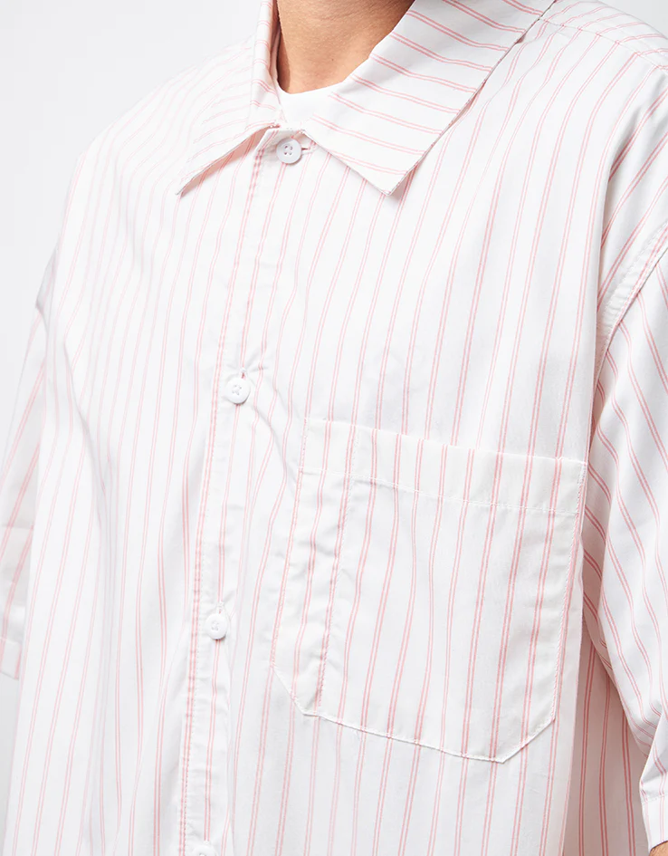 Dickies Venedocia Stripe S/S Shirt - White - Image 5