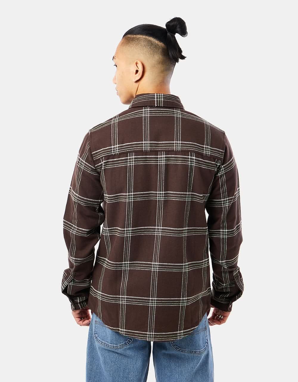 Dickies Warrenton L/S Shirt - Dark Brown - Image 5