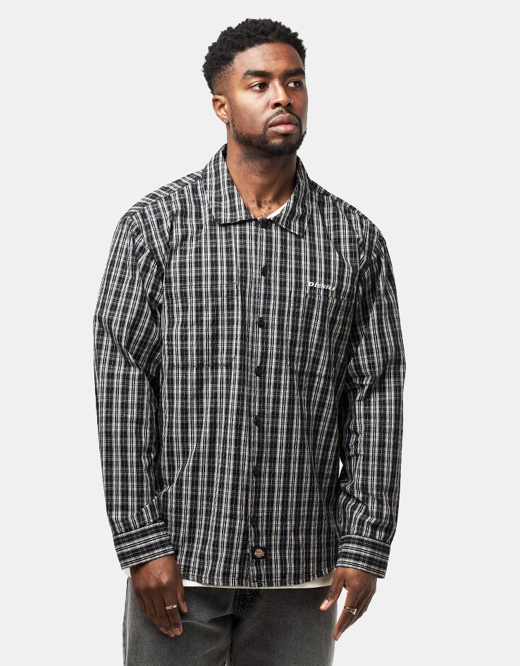 Dickies Wellsville L/S Shirt - Black - Image 3