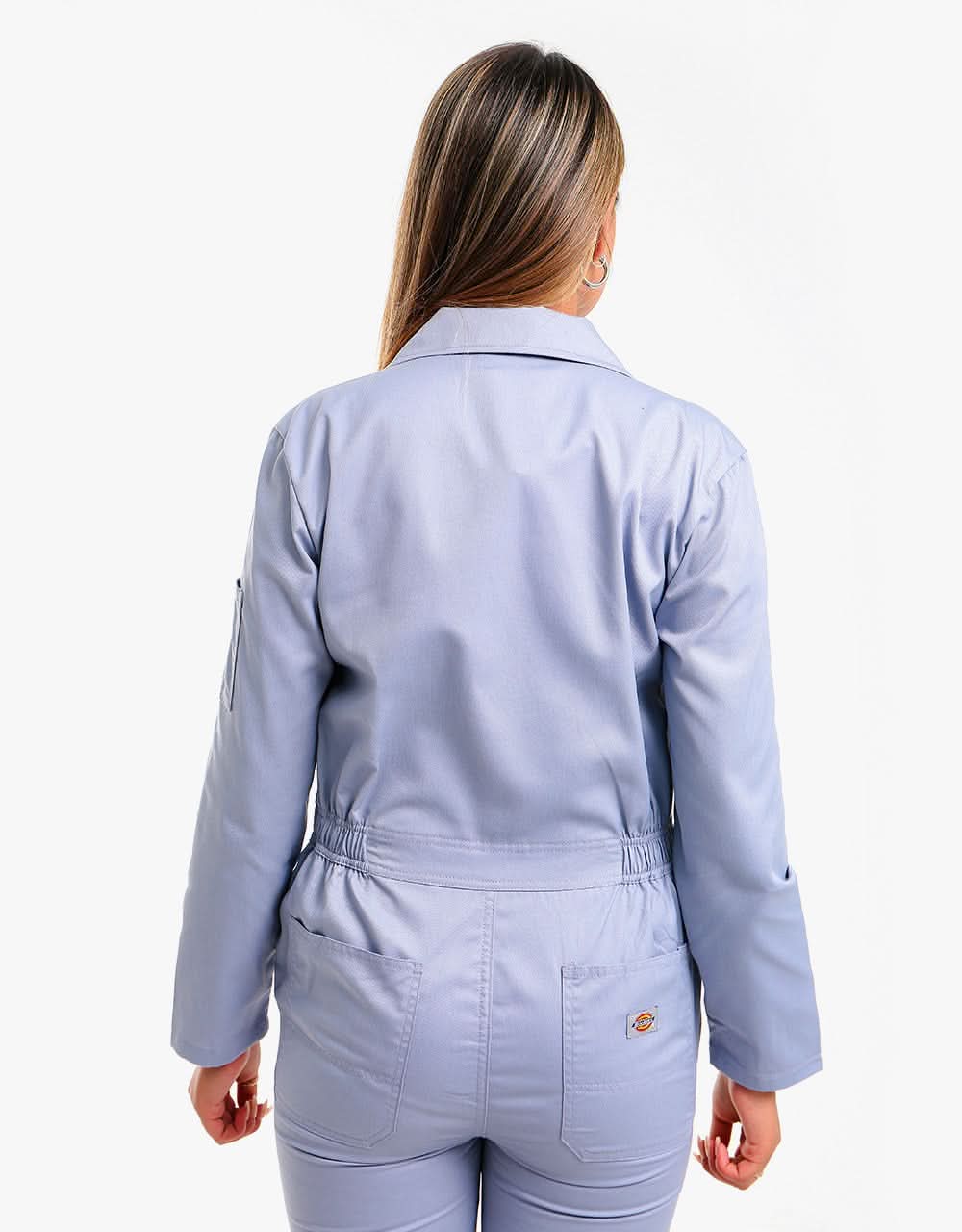 Dickies Womens Haughton L/S Overalls - Lilac Gray - Image 5
