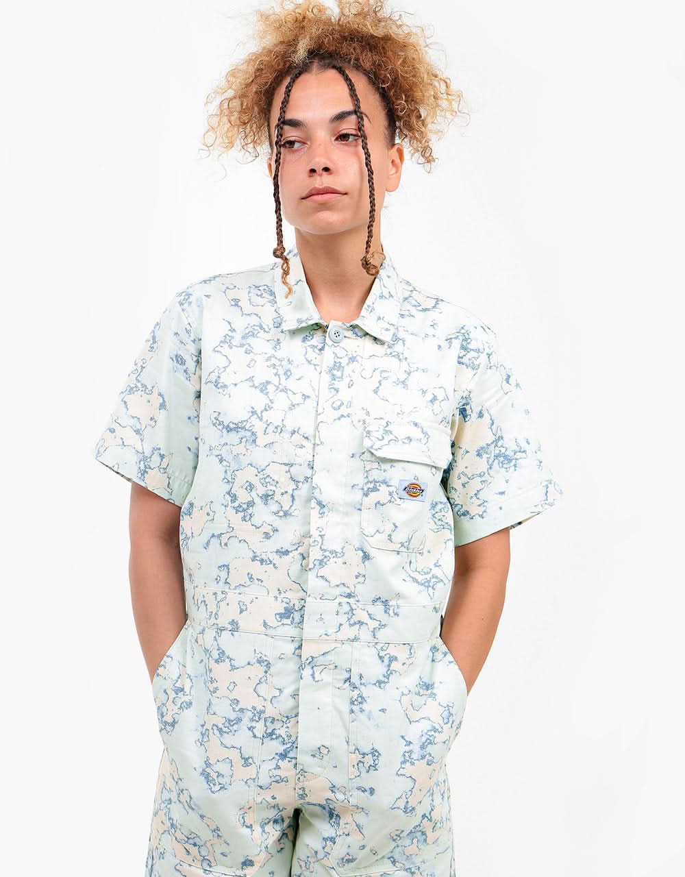 Dickies Womens Sunburg Shortall - Fog Blue - Image 2