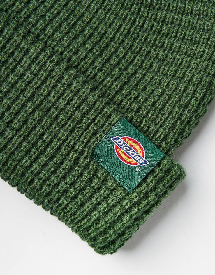 Dickies Woodworth Waffle Beanie - Pine Needle Green - Image 2