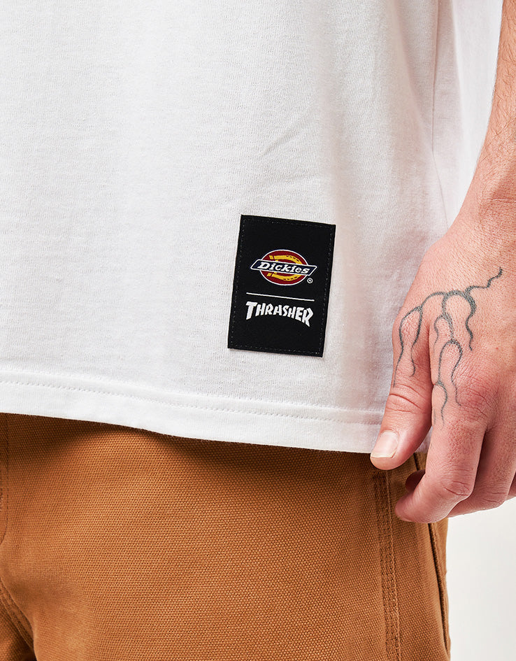 Dickies x Thrasher Graphic T-Shirt - White - Image 3