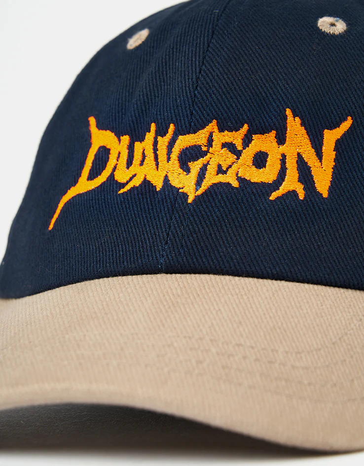 Dungeon Brushed Canvas Cap - Navy Taupe/Orange - Image 2
