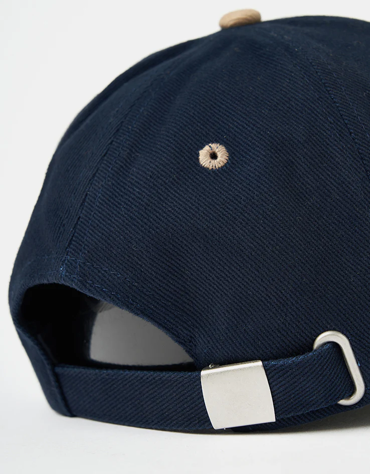 Dungeon Brushed Canvas Cap - Navy Taupe/Orange - Image 3