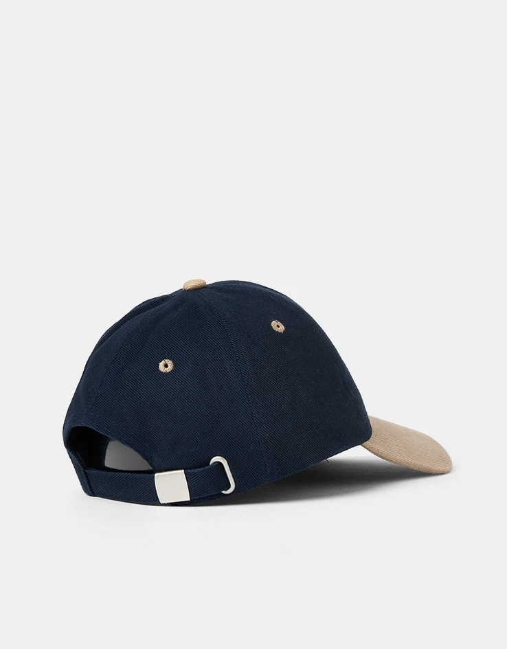 Dungeon Brushed Canvas Cap - Navy Taupe/Orange - Image 4