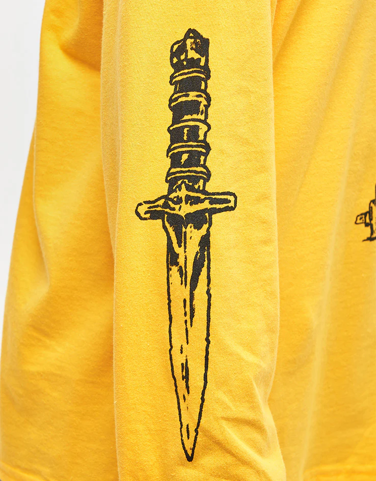 Dungeon Dragon Lies L/S T-Shirt - Gold Yellow - Image 4