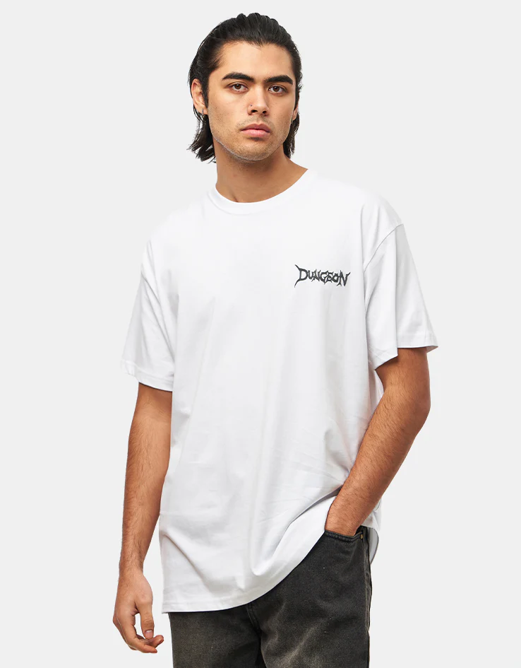 Dungeon Portcullis T-Shirt - White - Image 2