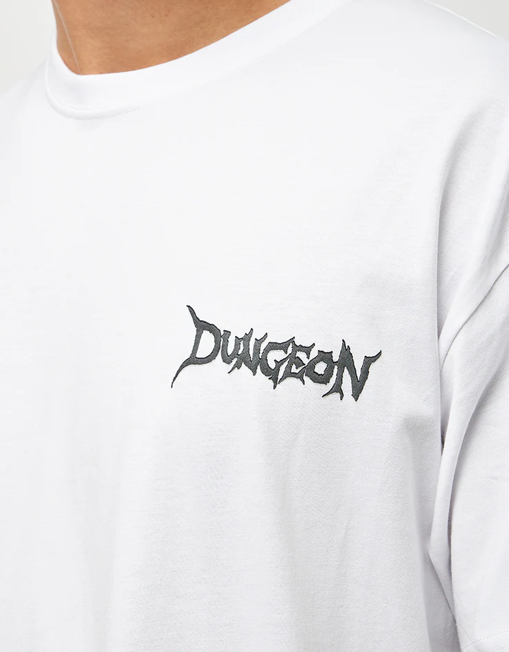 Dungeon Portcullis T-Shirt - White - Image 4