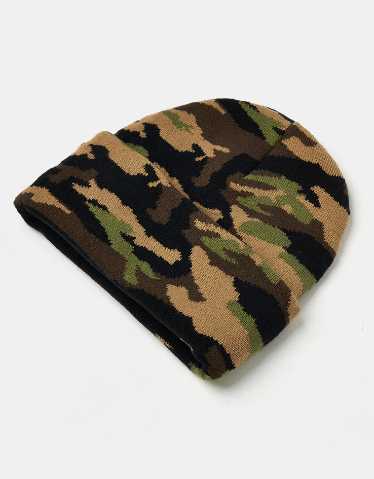 Dungeon Scrawl Logo Beanie - Jungle Camo/Neon Yellow - Image 3