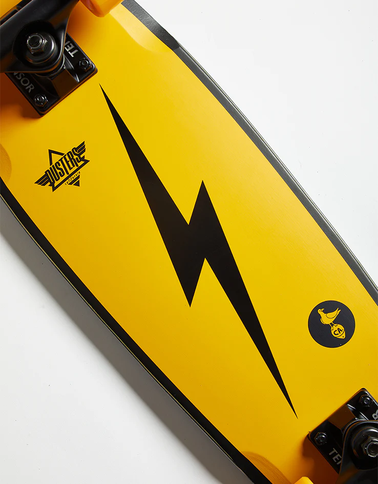 Dusters Bird Bolt Yellow Cruiser Skateboard - 7" x 25" - Image 3