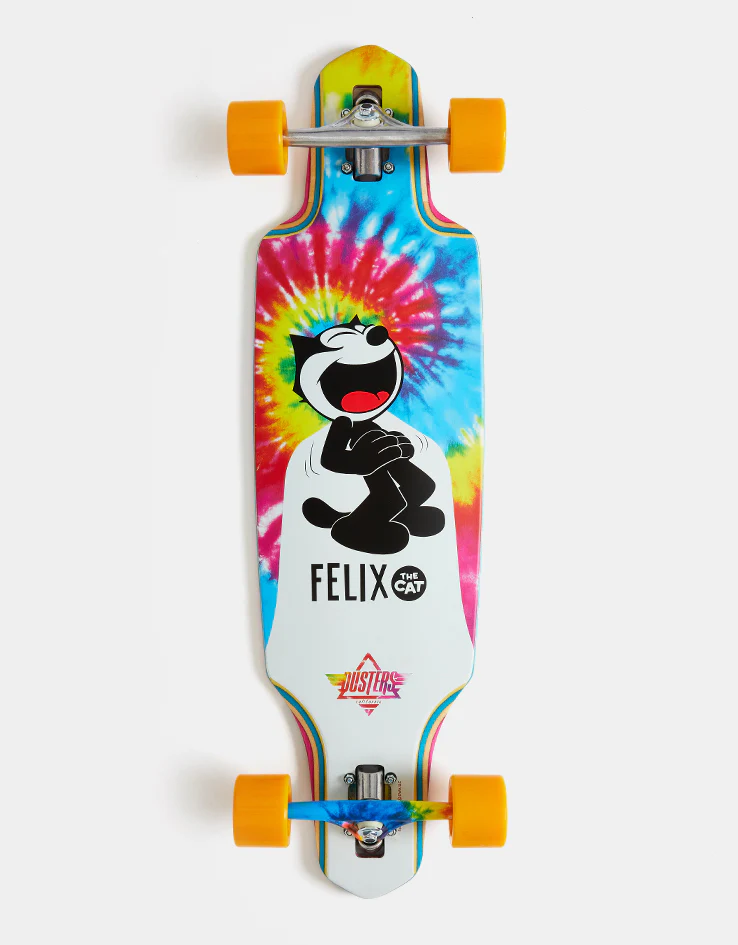 Dusters x Felix The Cat Channel Drop Through Longboard - 34" x 9.125"