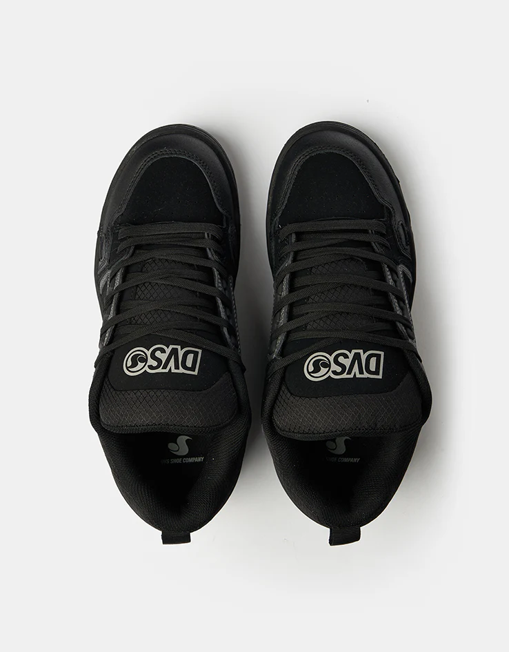 DVS Comanche Skate Shoes - Charcoal/Black/White Leather - Image 2