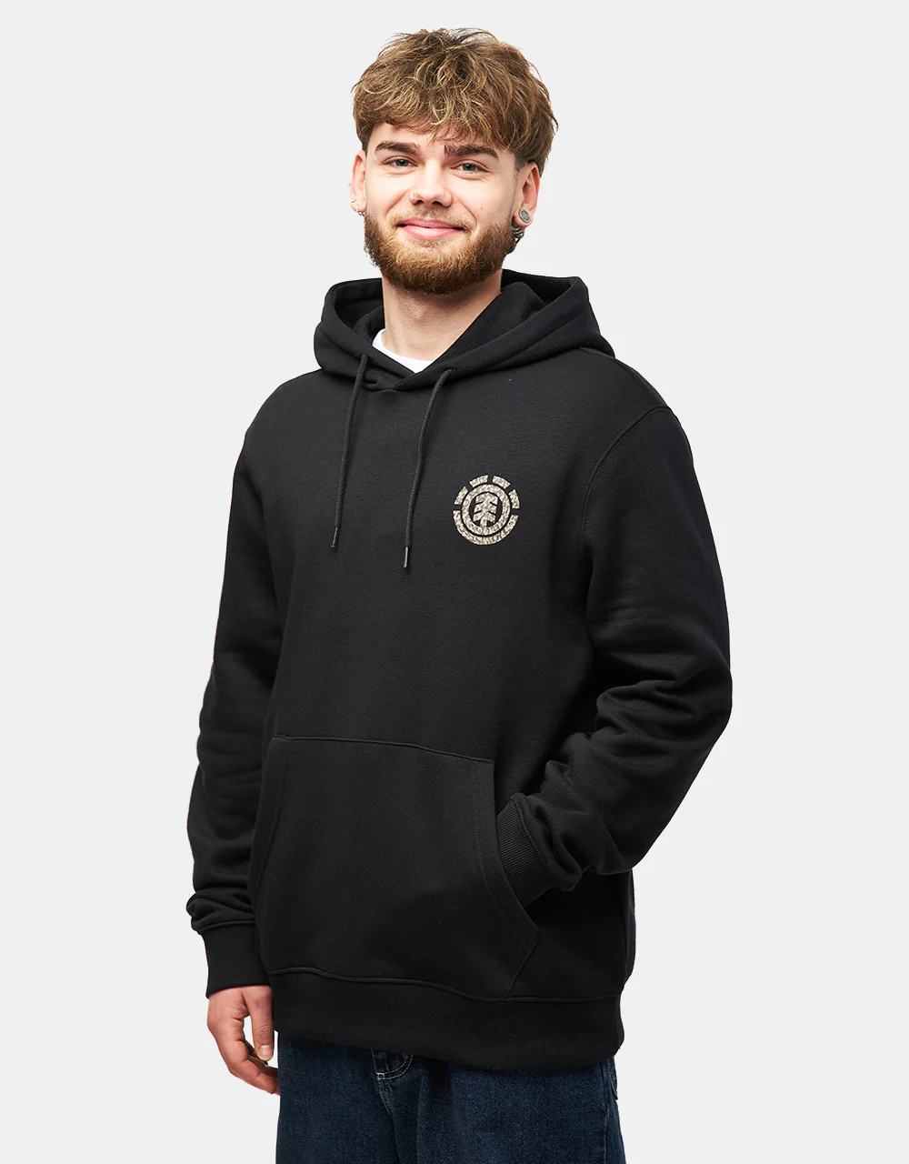 Element Rain Camo Pullover Hoodie - Flint Black - Image 2