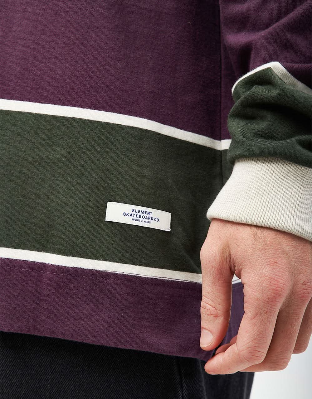 Element Splengler L/S Polo Shirt - Plum Perfect - Image 4