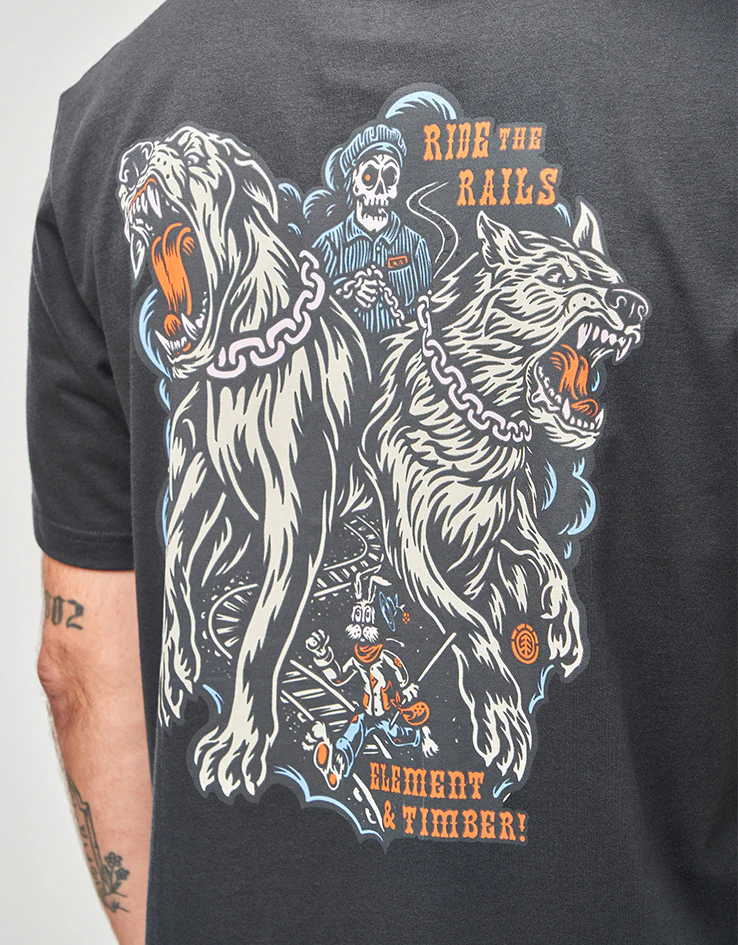 Element x Timber Guard Dogs T-Shirt - Off Black - Image 3