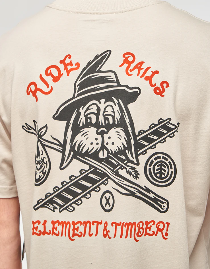Element x Timber Hobos T-Shirt - Oat Milk - Image 3