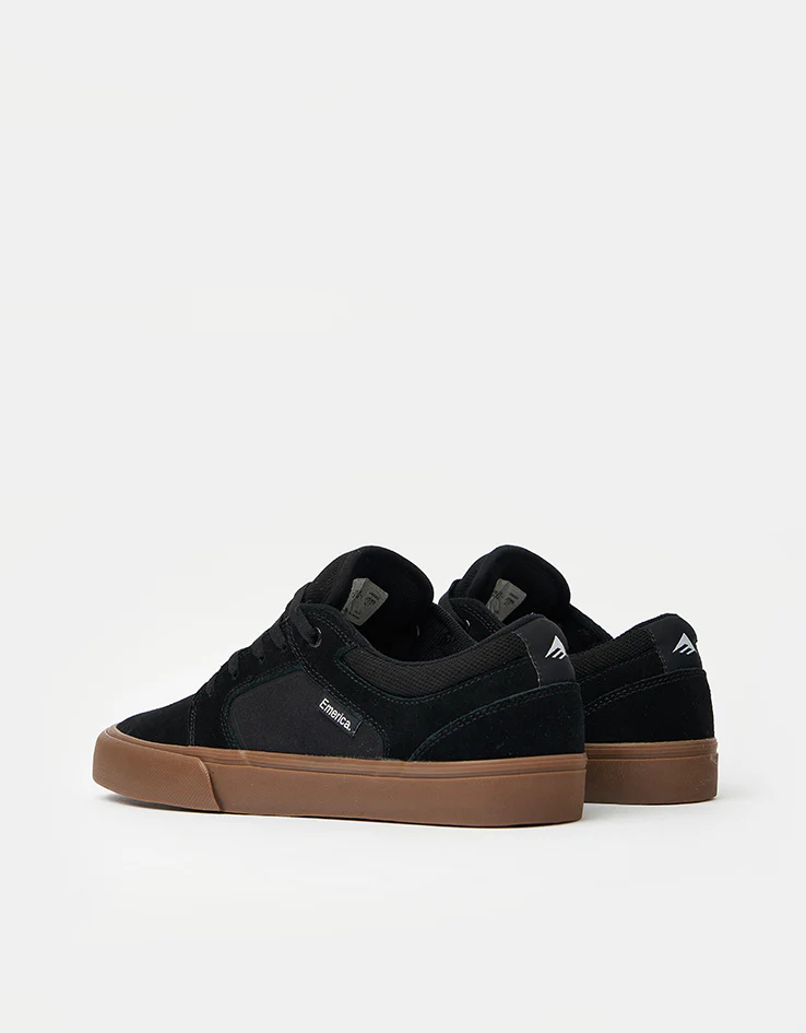 Emerica Cadence Skate Shoes - Black/Gum - Image 3