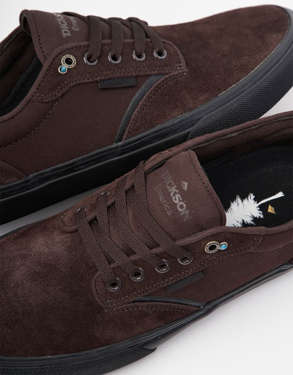 Emerica Dickson Skate Shoes - Chocolate - Image 4