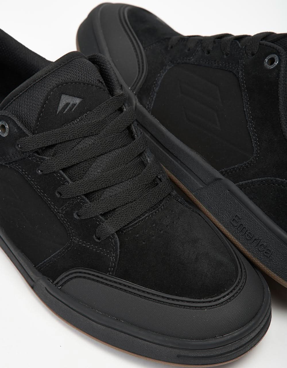 Emerica Heritic Skate Shoes - Black/Black - Image 4