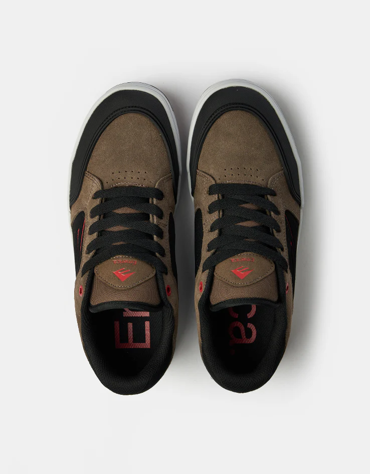 Emerica Heritic Skate Shoes - Brown/Black - Image 2
