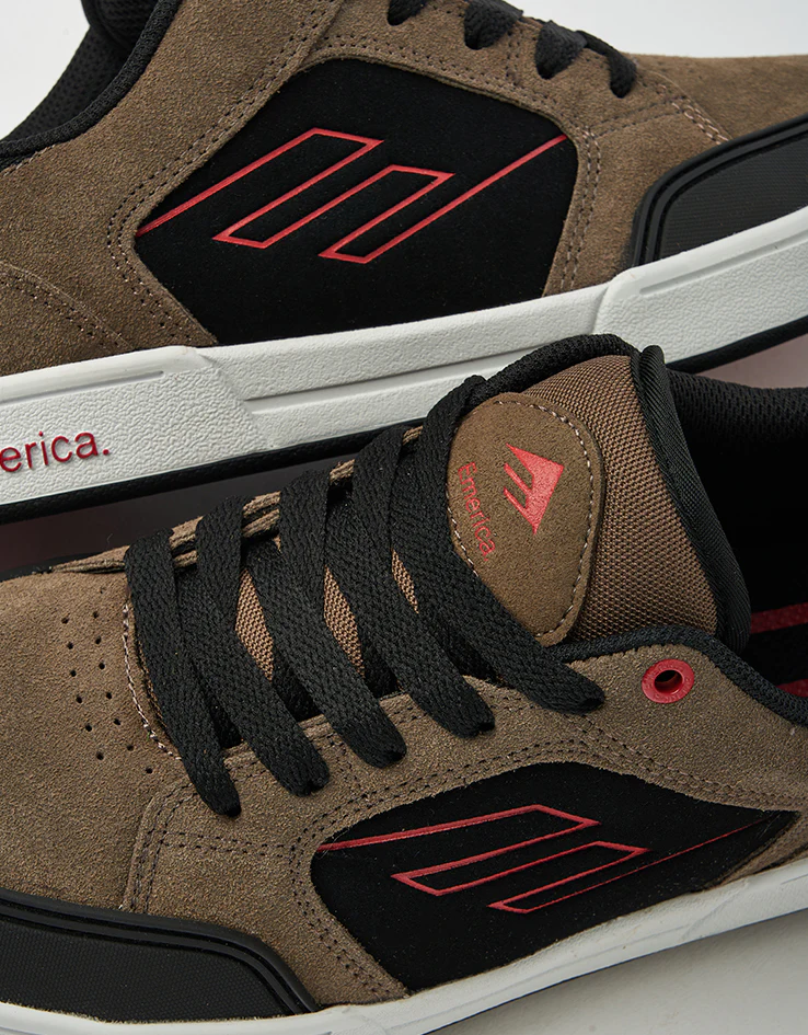 Emerica Heritic Skate Shoes - Brown/Black - Image 5
