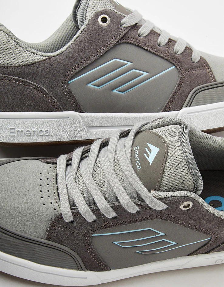 Emerica Heritic Skate Shoes - Grey/Light Grey - Image 6