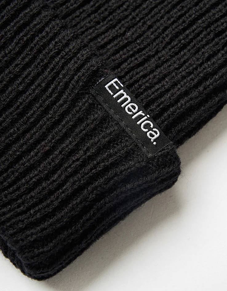 Emerica Logo Clamp Beanie - Black - Image 2