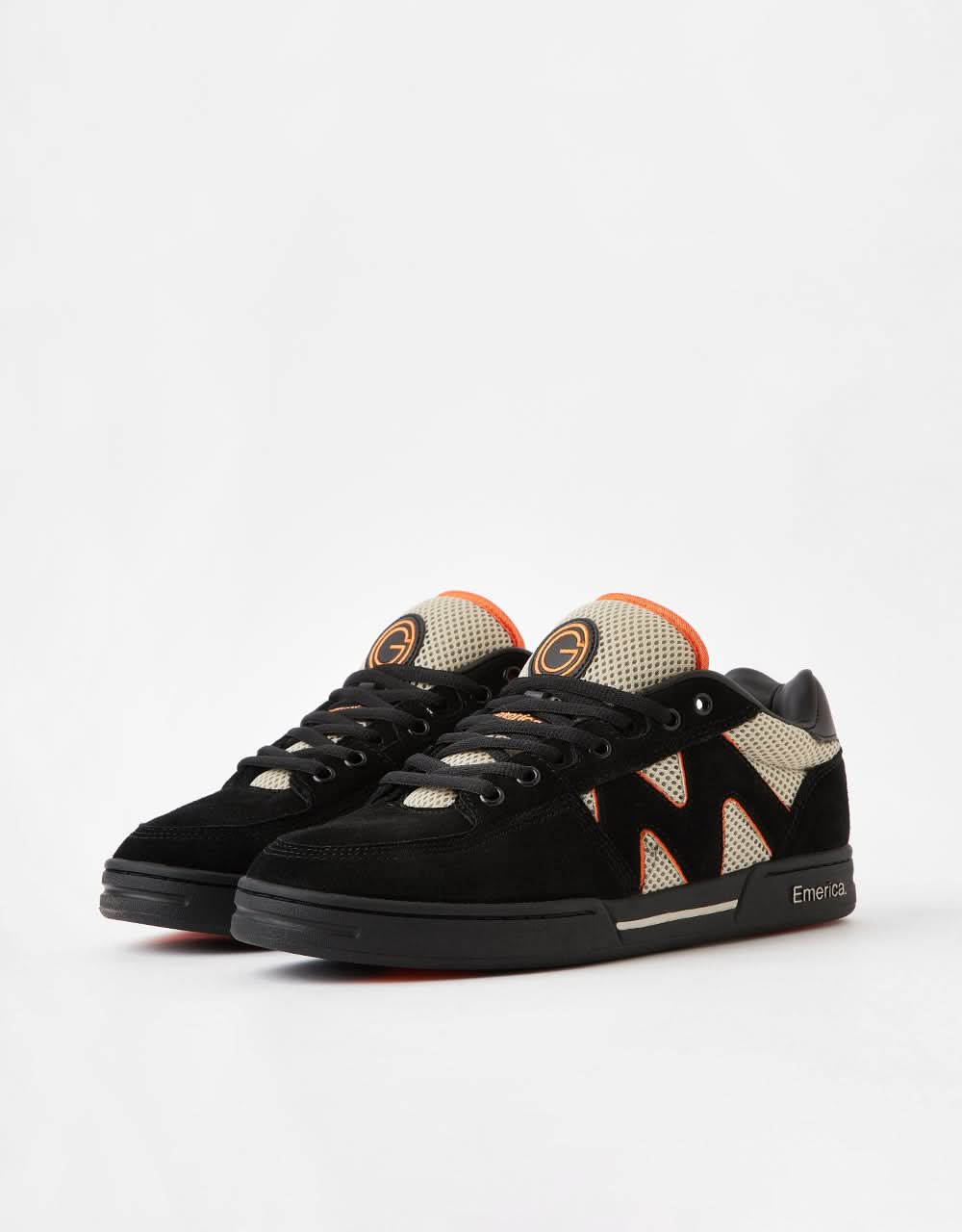 Emerica OG-1 Skate Shoes - Black/Tan/Orange - Image 3