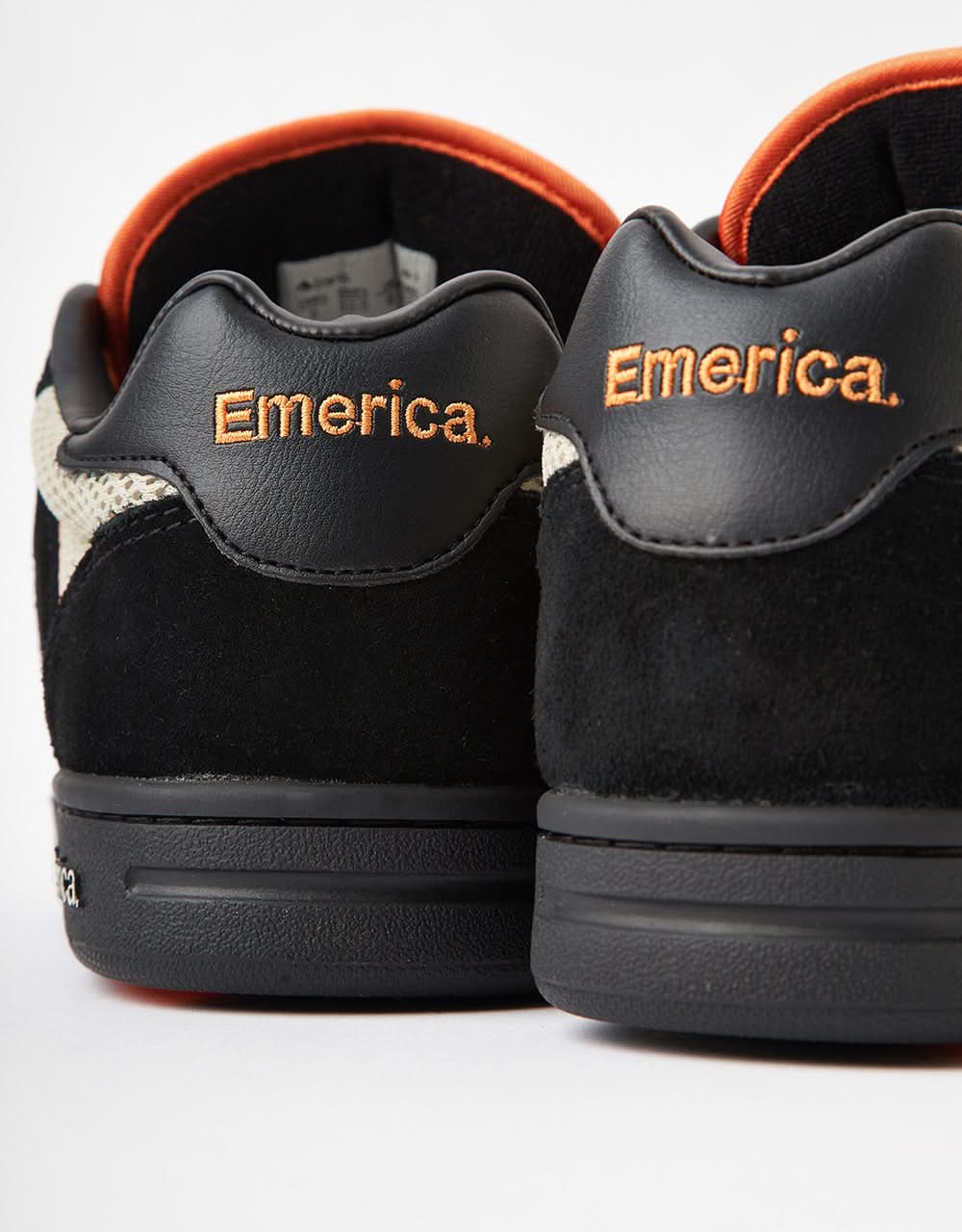 Emerica OG-1 Skate Shoes - Black/Tan/Orange - Image 6