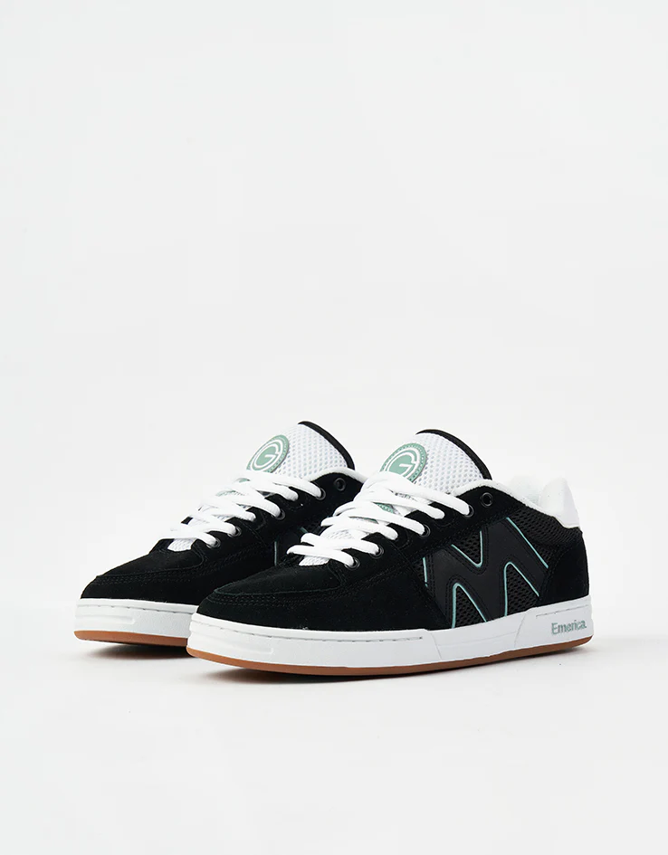 Emerica OG-1 Skate Shoes - Black/White/Green - Image 3