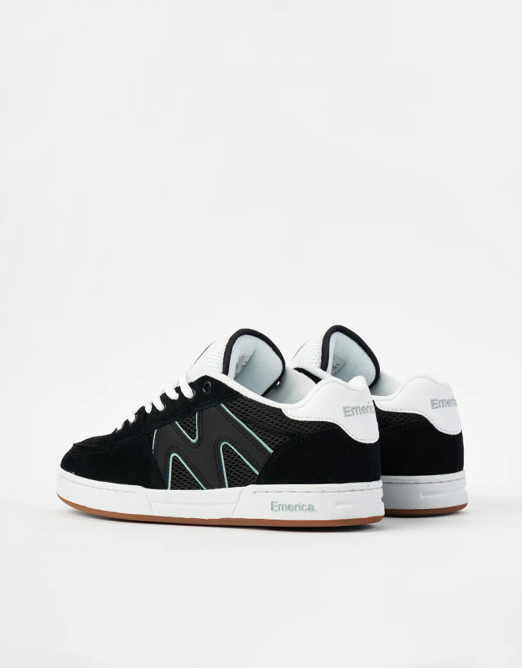 Emerica OG-1 Skate Shoes - Black/White/Green - Image 4