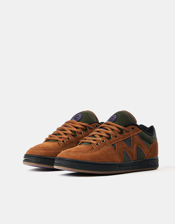 Emerica OG-1 Skate Shoes - Brown/Green - Image 3