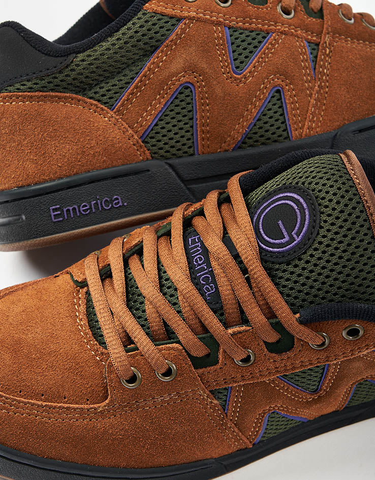 Emerica OG-1 Skate Shoes - Brown/Green - Image 6