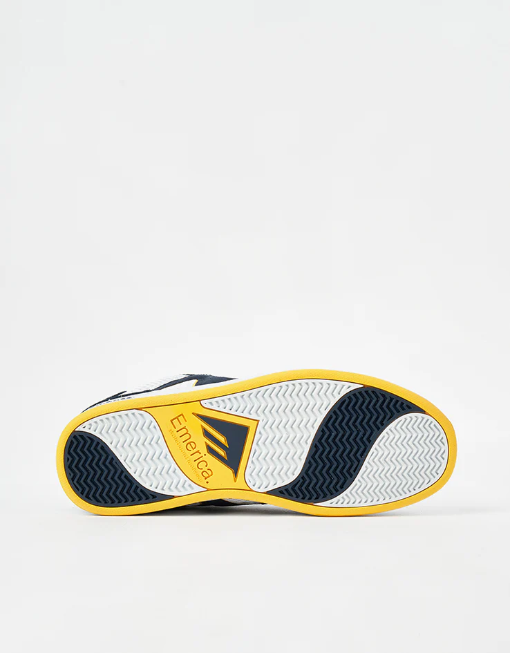 Emerica OG-1 Skate Shoes - Navy/White/Yellow - Image 5