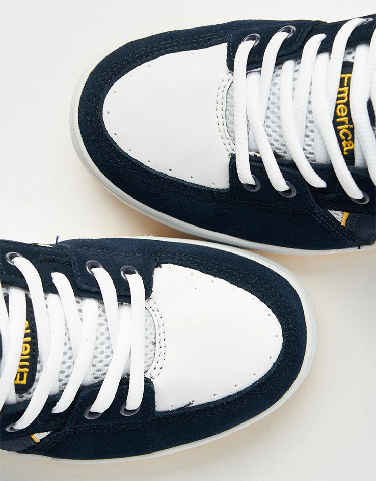 Emerica OG-1 Skate Shoes - Navy/White/Yellow - Image 8