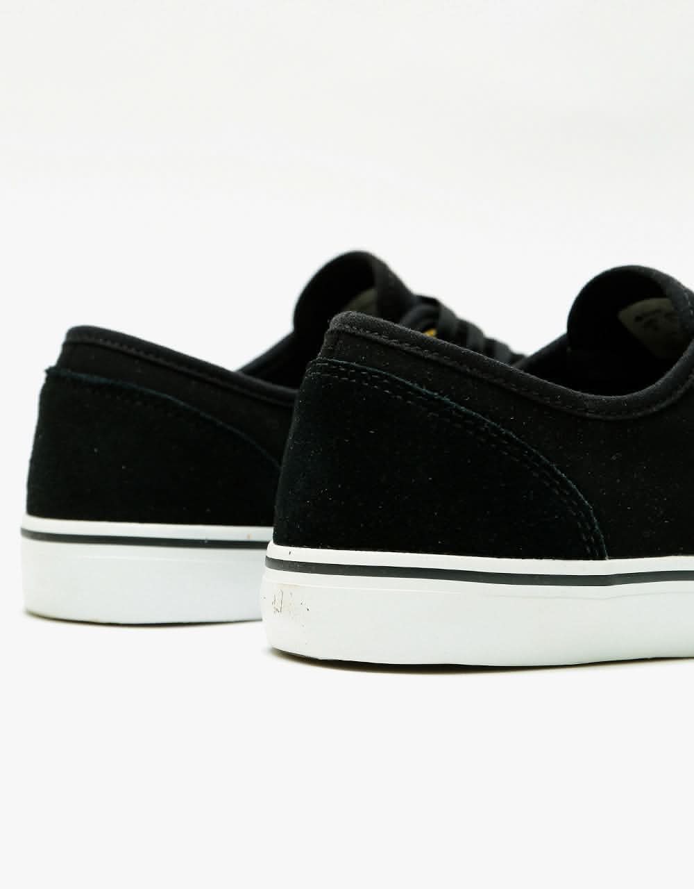 Emerica Wino Standard Skate Shoes - Black/White/Gold - Image 6