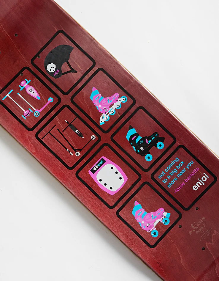 Enjoi Big Box Roller Blades R7 Skateboard Deck - 8.5" - Image 4