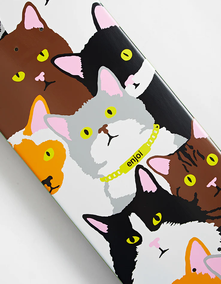 Enjoi Cat Collage R7 Skateboard Deck - Image 3
