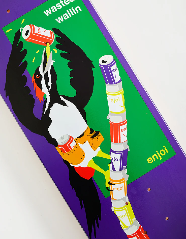 Enjoi Wallin Party Animal R7 Skateboard Deck - 8" - Image 3