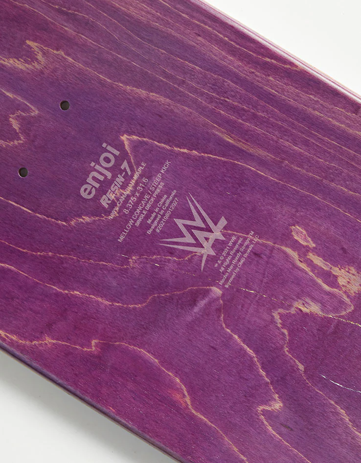 Enjoi x WWE Deedz Body Slam R7 Skateboard Deck - 8.375" - Image 4