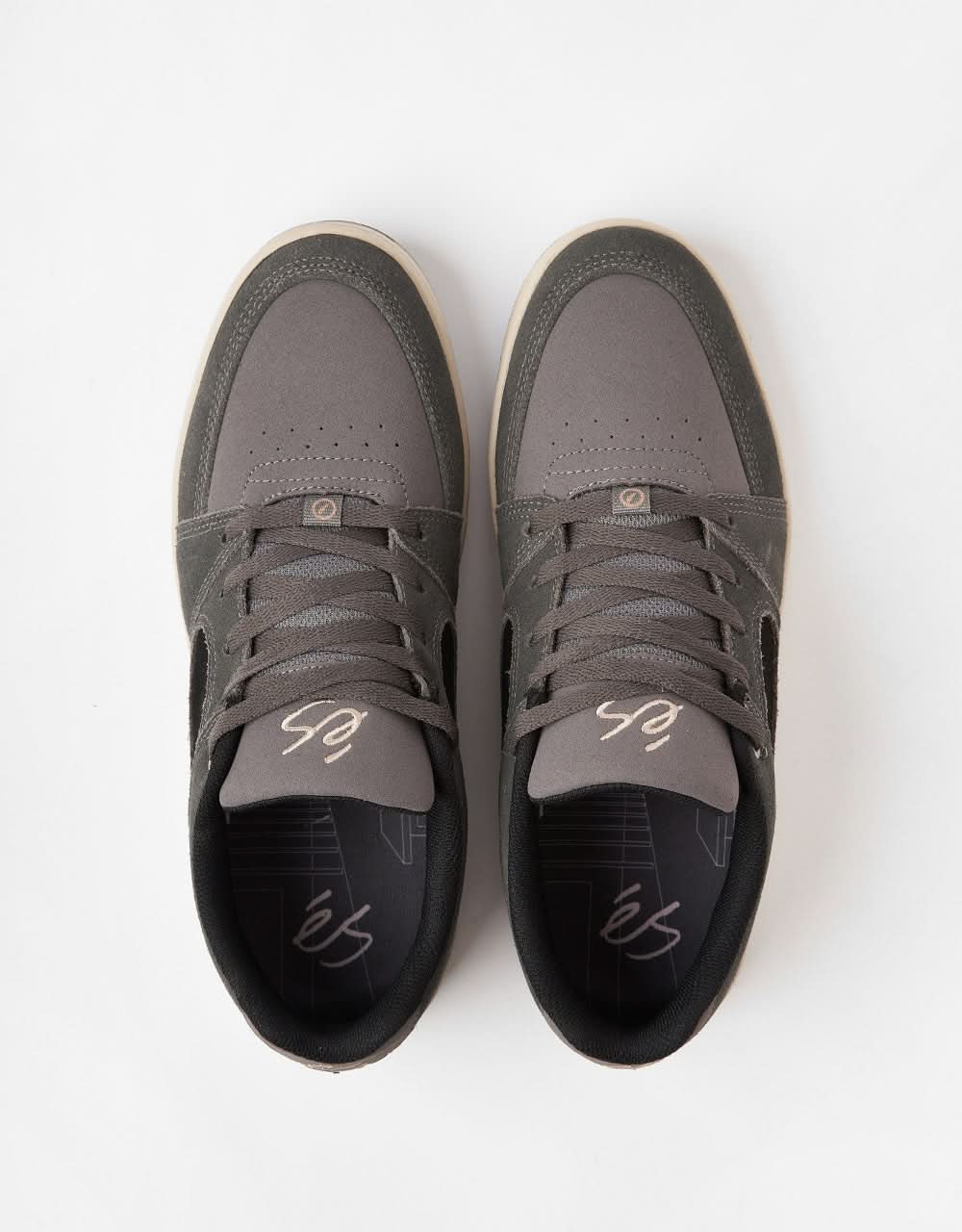 éS Accel Slim Skate Shoes - Grey/Black - Image 6