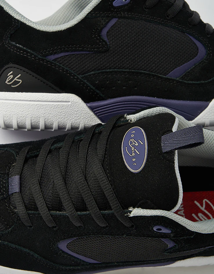 éS Quattro Skate Shoes - Black/Navy - Image 5