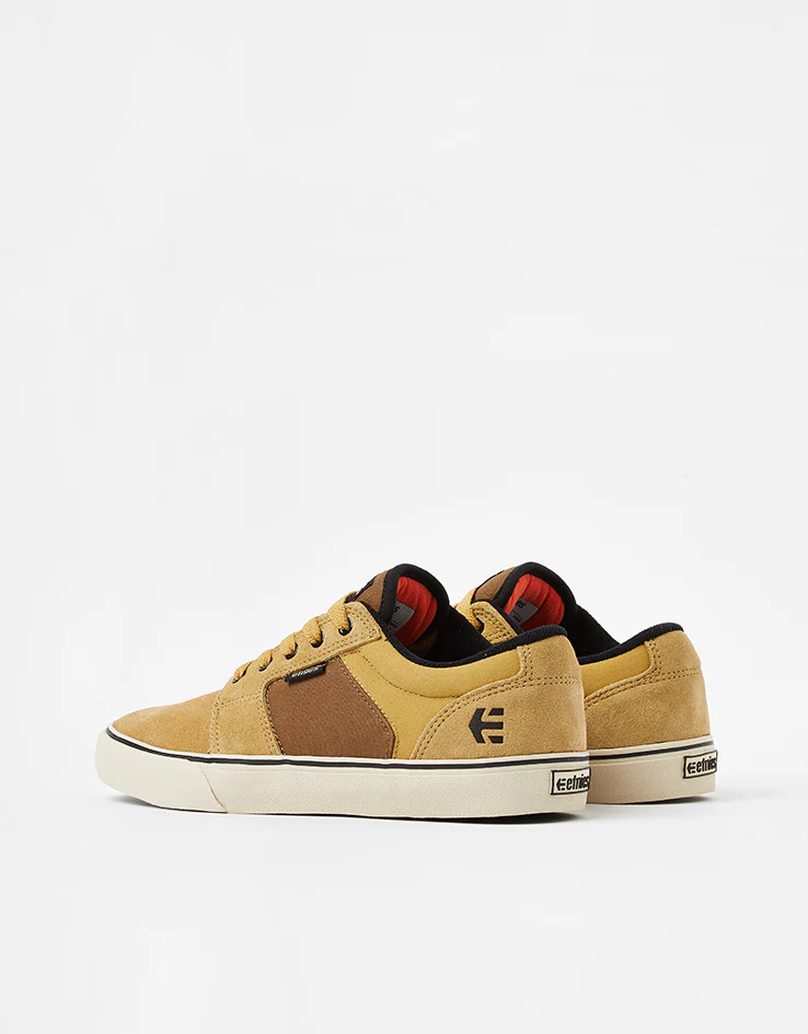 etnies Barge LS Skate Shoes - Tan/Brown/Orange - Image 4
